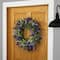 24" Purple & Green Orion Geranium Lavender Foliage Artificial Spring Wreath